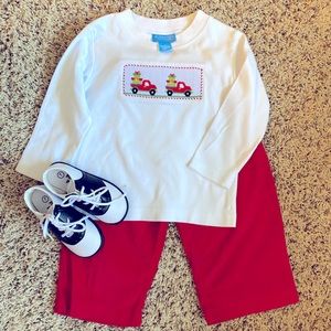 Boy’s Christmas Smocking Outfit